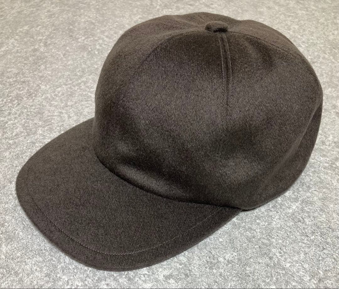 ク*み様 【美品】キジマ タカユキ カシミヤ キャップ ブラウン サイズ1