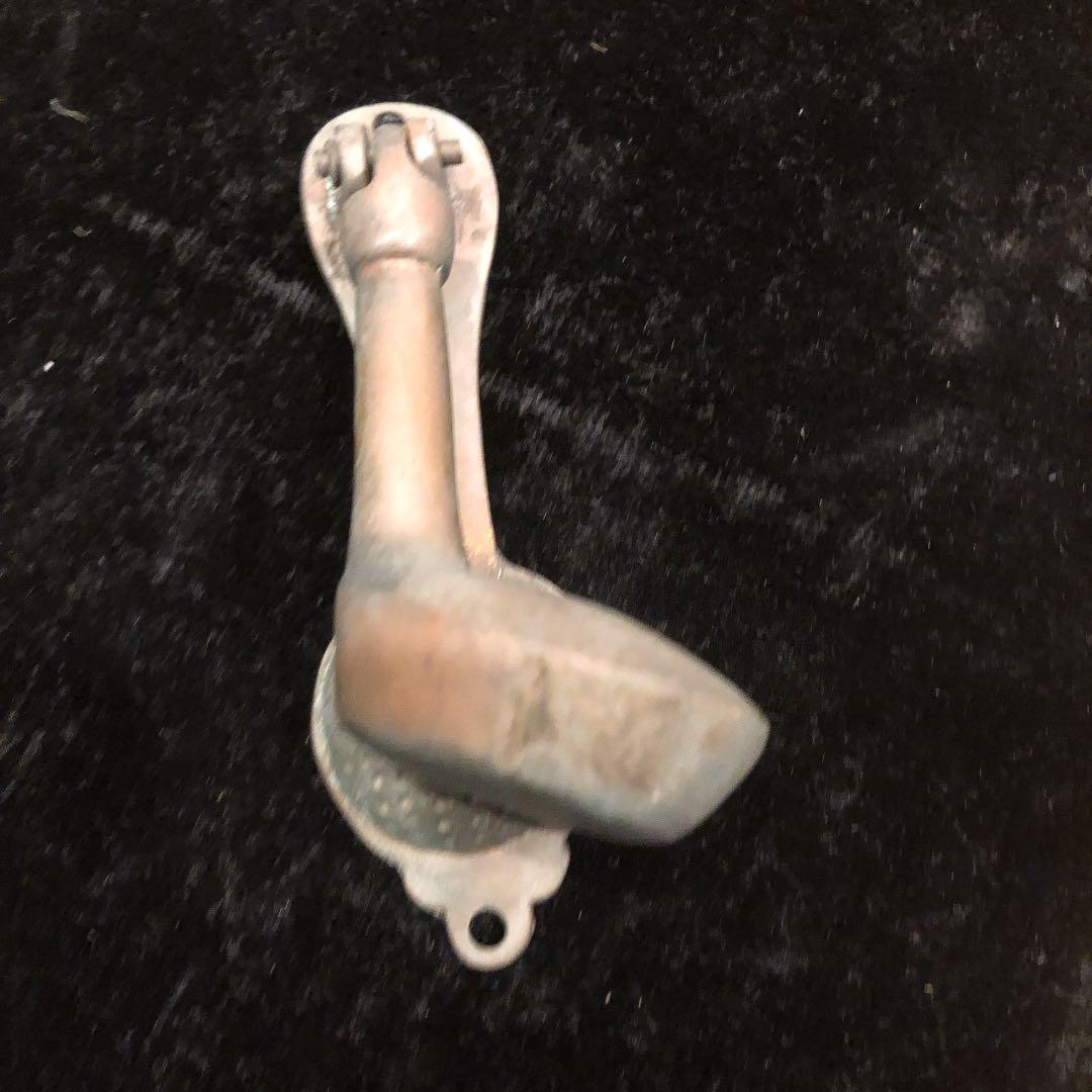 アンティーク　ゴルフクラブ型ドアノッカー